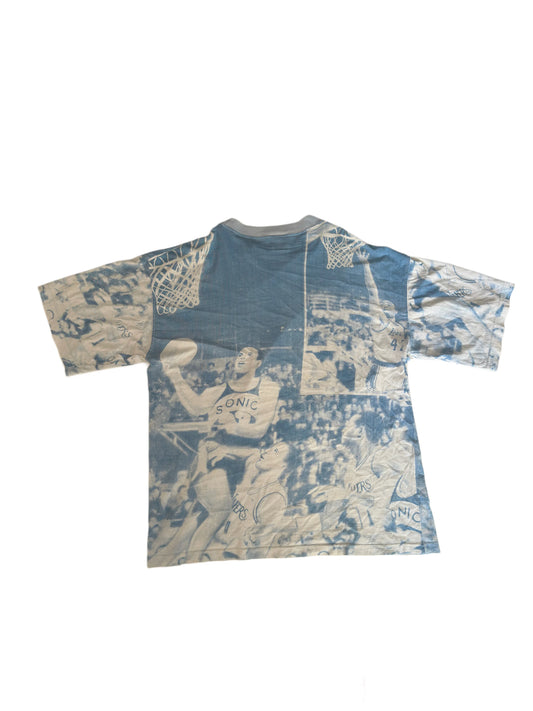 Vintage Basketball All Over Print T-shirt