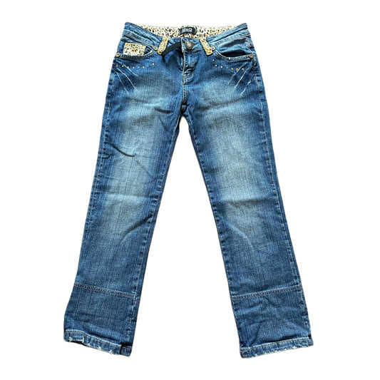 Dolce & Gabbana Leopard Print Low Rise Jeans